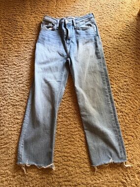 Hudson Jeans Light Blue Flare Wide-Leg Jeans